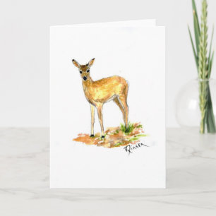 Deer Note Card