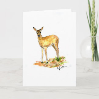 Deer Note Card