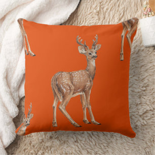 Deer on red cushion