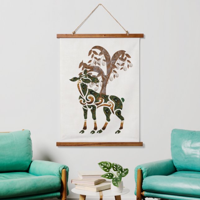 Deer One Hanging Tapestry (Living Room)