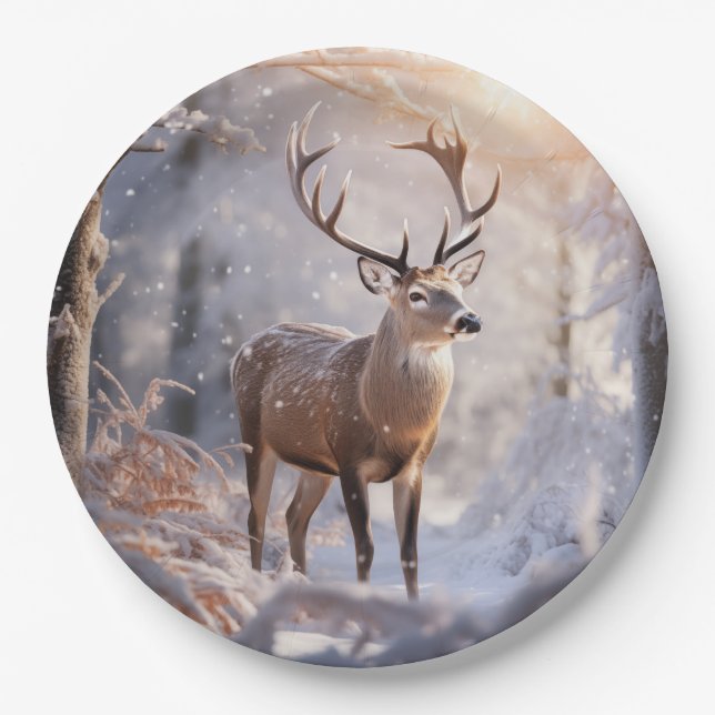 Deer Paper Plate (Front)