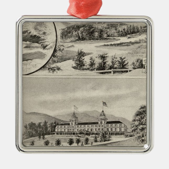 Deer Park Hotel Metal Tree Decoration (Front)