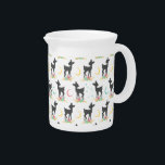 Deer Pattern, Baby Deer, Boho, Flowers, Moon Pitcher<br><div class="desc">Cute,  fun and adorable pattern with deer silhouettes,  flowers and moon. Modern and trendy gift,  perfect for the boho lover in your life.</div>