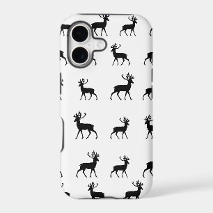 Deer pattern in Black and White