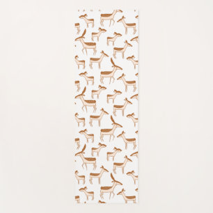 Deer Playing in the Snow Yoga Mat