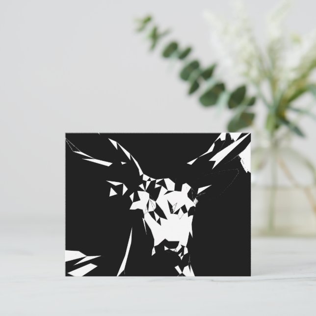 Deer Polygons Nature Invitation (Standing Front)