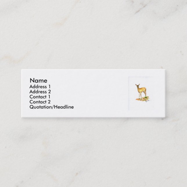 Deer Profile Card (Front)
