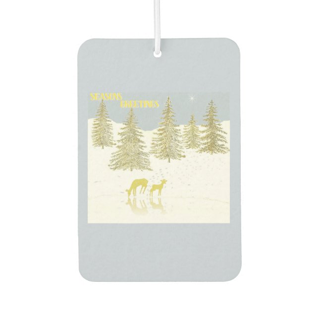 Deer Reflection Car Air Freshener (Front)
