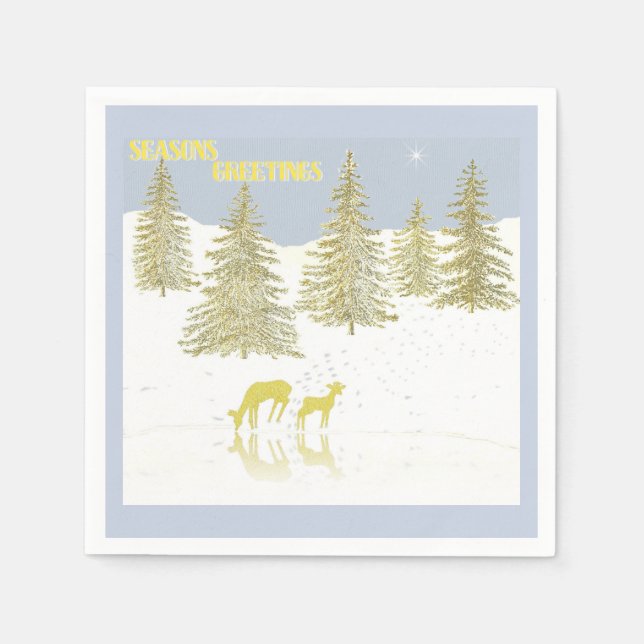 Deer Reflection Napkin (Front)