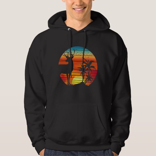 DEER RETRO SUNSET  HOODIE (Front)