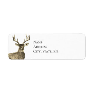 Deer Return Address Label