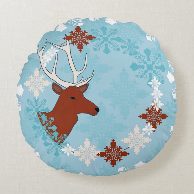 deer round cushion (Front)
