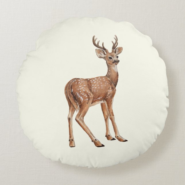 Deer Round Cushion (Front)