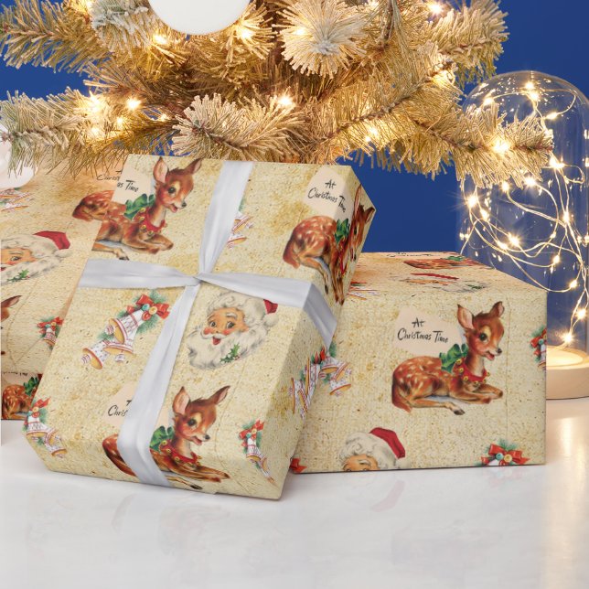 Deer Santa 2 Wrapping Paper (Holidays)