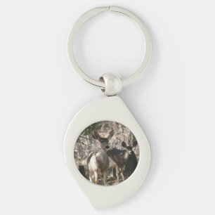 Deer saying hello key ring