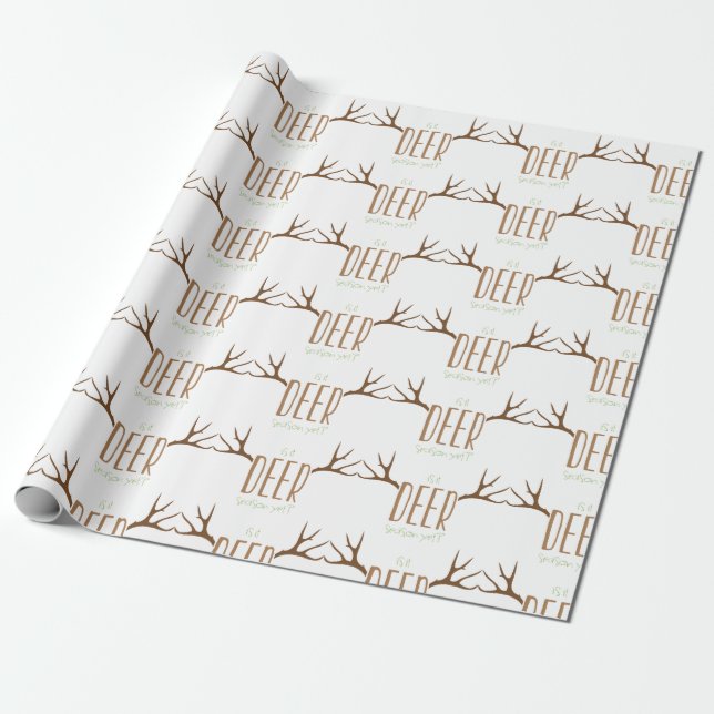 Deer Season Wrapping Paper (Unrolled)