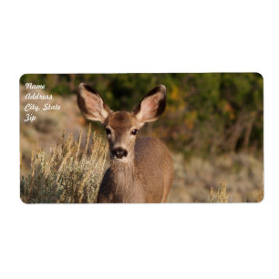 Deer Shipping Label