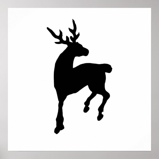 Deer Silhouette Poster (Front)