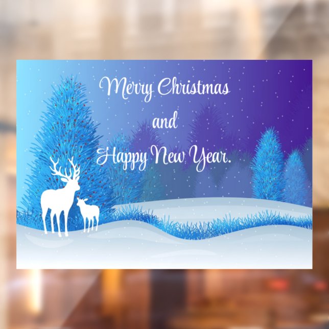 Deer Silhouette Window Cling (Sheet 2)