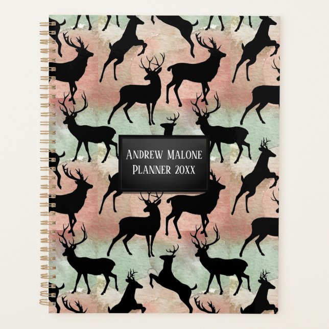 Deer Silhouettes  Planner (Front)
