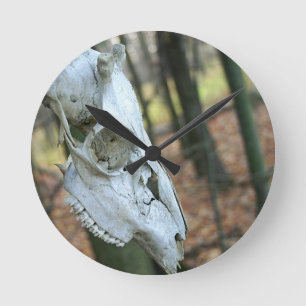 Deer Skull Clock