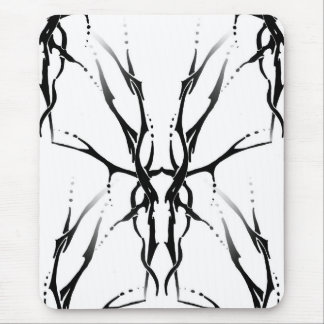 Deer Skull Tribal Tattoo Design Digital Mirror Mouse Pad