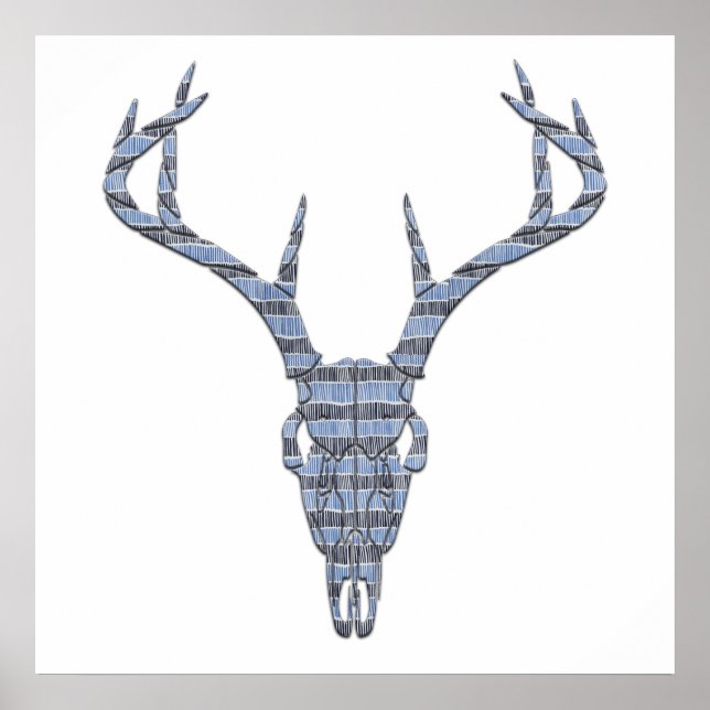 Deer Skull Wall Art (Front)