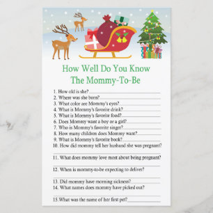 Deer sleigh with presents how well do you know