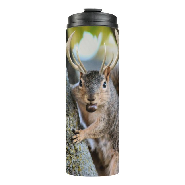 Deer Squirrelly Thermal Tumbler (Front)