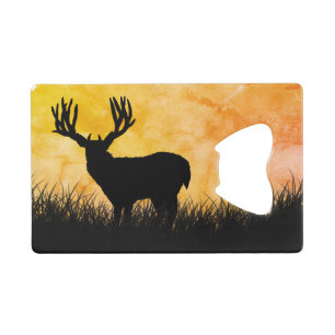 Deer Stag Silhouette Landscape Scenery Hunting