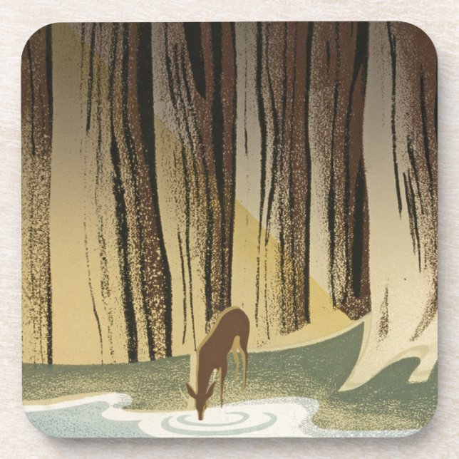 Deer & Stream Coaster (Front)