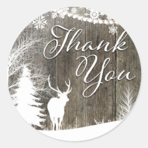 Deer thank you sticker
