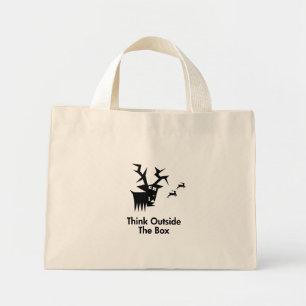 Deer Think Outside The Box Mini Tote Bag