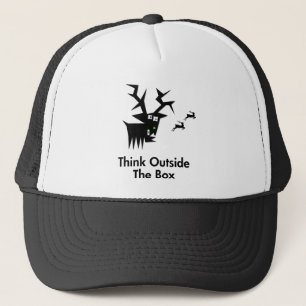 Deer Think Outside The Box Trucker Hat