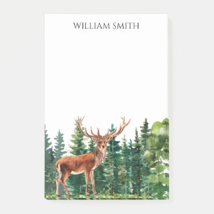 Deer Trees Personalised  Post-it Notes