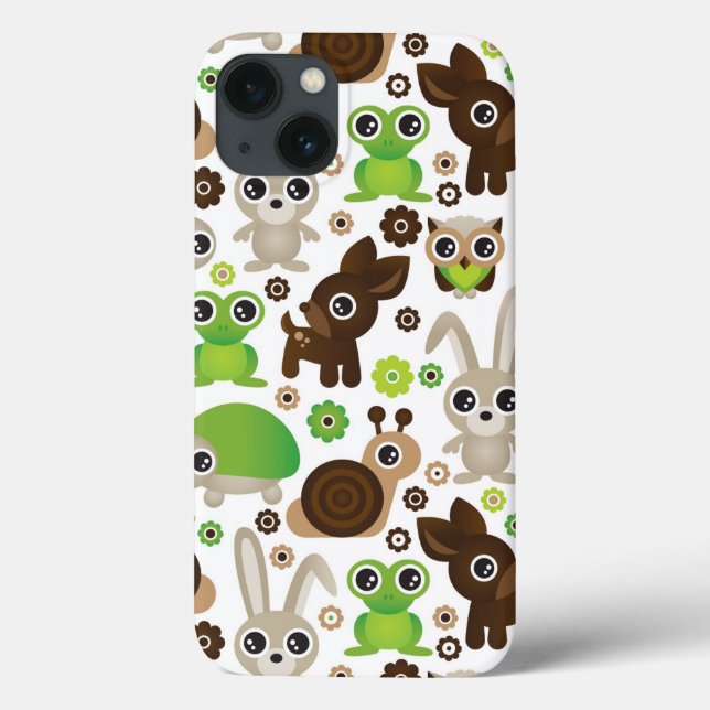 deer turtle bunny animal wallpaper Case-Mate iPhone case (Back)