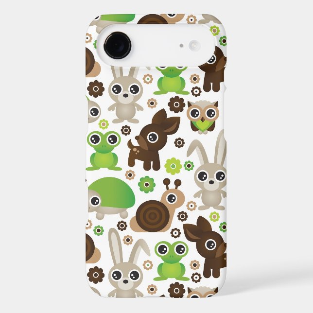 deer turtle bunny animal wallpaper Case-Mate iPhone case (Back)