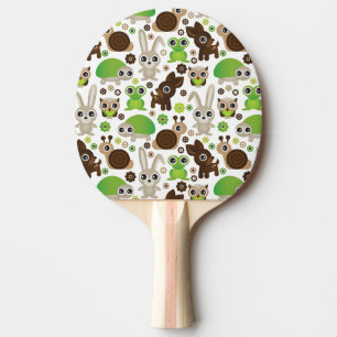 deer turtle bunny animal wallpaper ping pong paddle