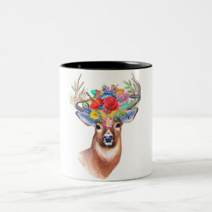 Deer Two-Tone Coffee Mug