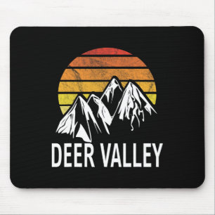 Deer Valley Park City Utah Usa Ski Resort Snowboar Mouse Pad