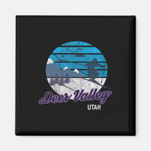 Deer Valley Park City Utah Usa Skiing Snowboarding Magnet