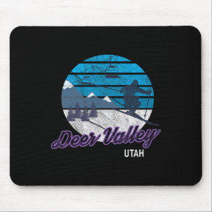Deer Valley Park City Utah Usa Skiing Snowboarding Mouse Pad