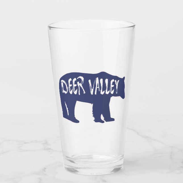 Deer Valley Utah Bear Glass (Front)