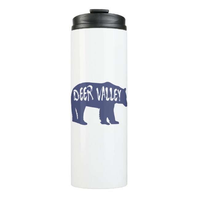 Deer Valley Utah Bear Thermal Tumbler (Front)