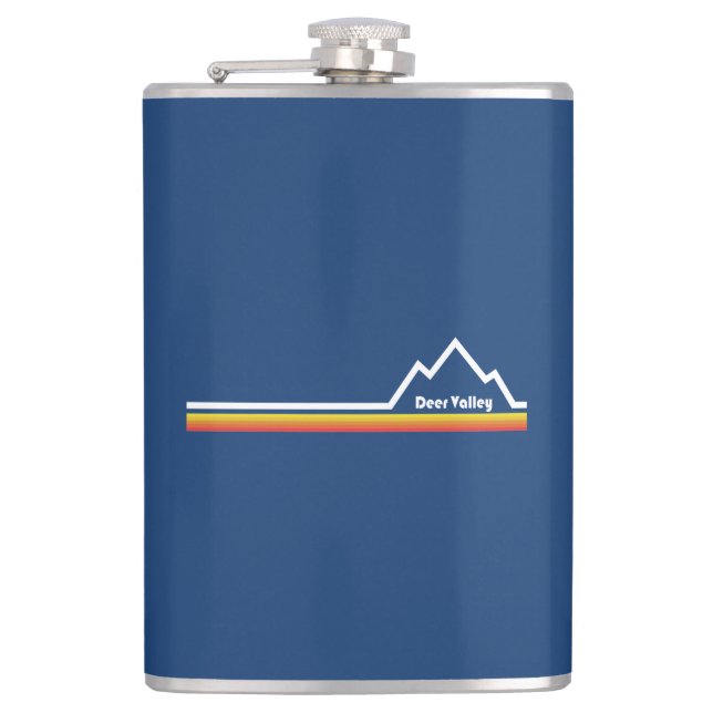 Deer Valley, Utah Hip Flask (Front)