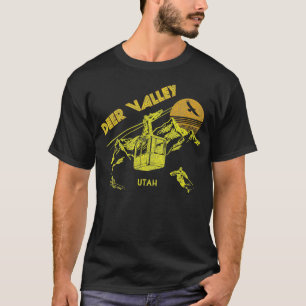 Deer Valley Utah Retro Skiing T-Shirt