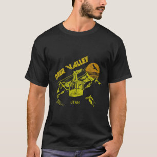 Deer Valley Utah Retro Skiing Tee