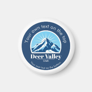 Deer Valley Utah ski area keepsake Magnet