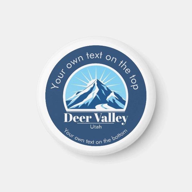 Deer Valley Utah ski area keepsake  Magnet (Front)