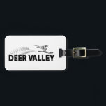 Deer Valley Utah Ski Jumper Luggage Tag<br><div class="desc">Located 36 miles east of Salt Lake City,  in Park City,  Utah,  Deer Valley is one of the best ski and snowboard resorts in America!</div>